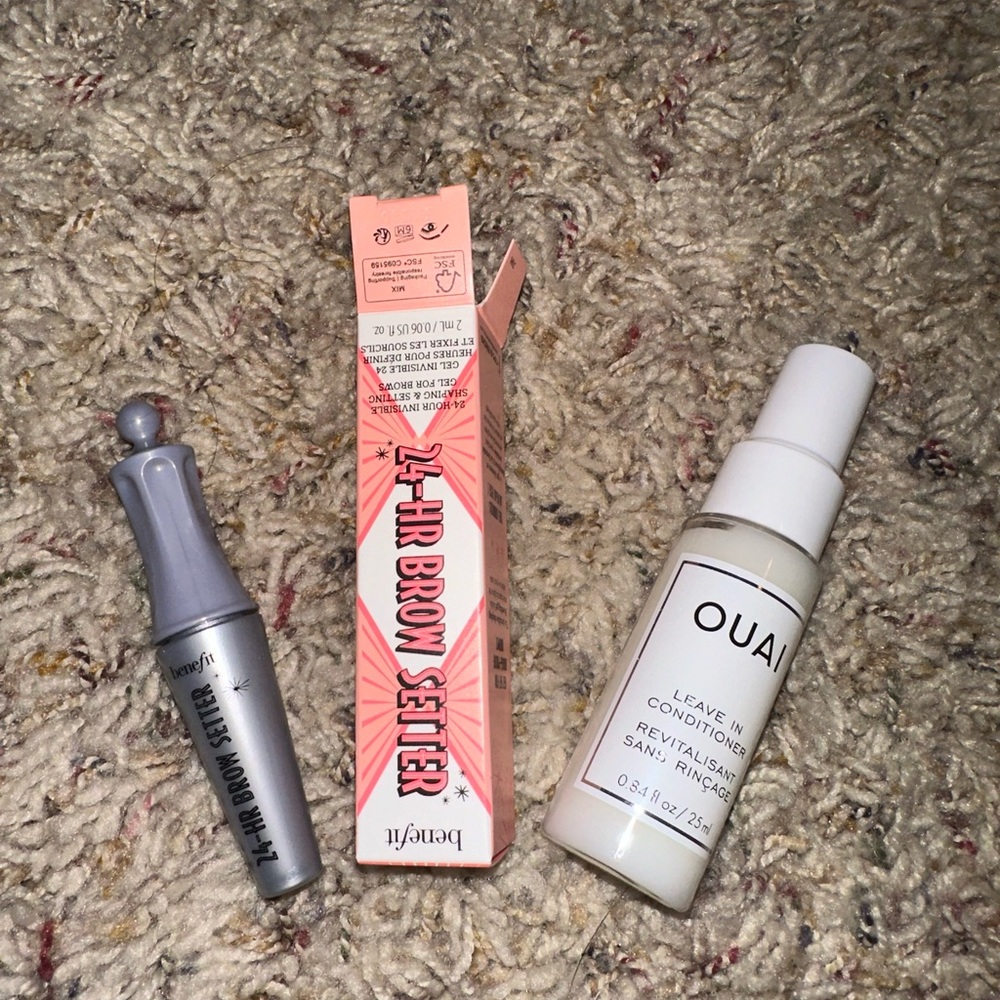 2 piece benefit brow setter OUAI haircare mini bundled